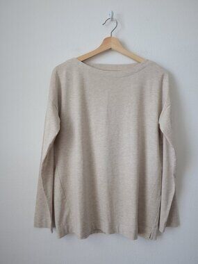 J.Jill Luxe Supima Forward-Seam Tee | S